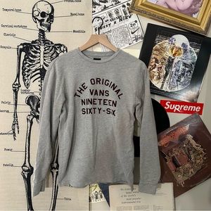 grey vans long sleeve t shirt